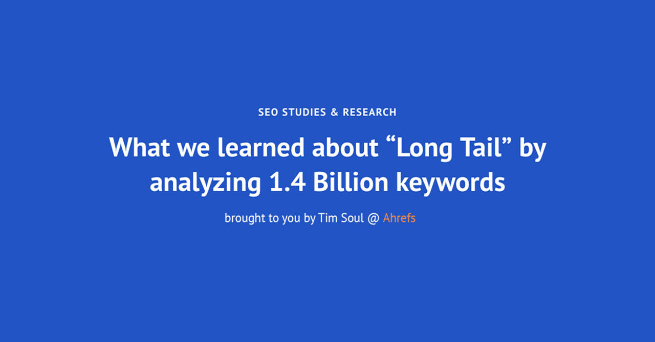 Featured image for What we learned about “Long Tail” by analyzing 1.4 Billion keywords